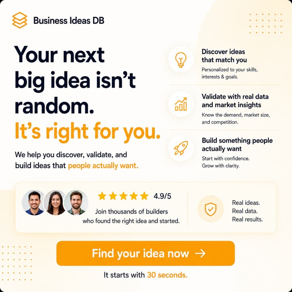Your next big idea is not random — discover, validate, and build ideas people actually want with real data